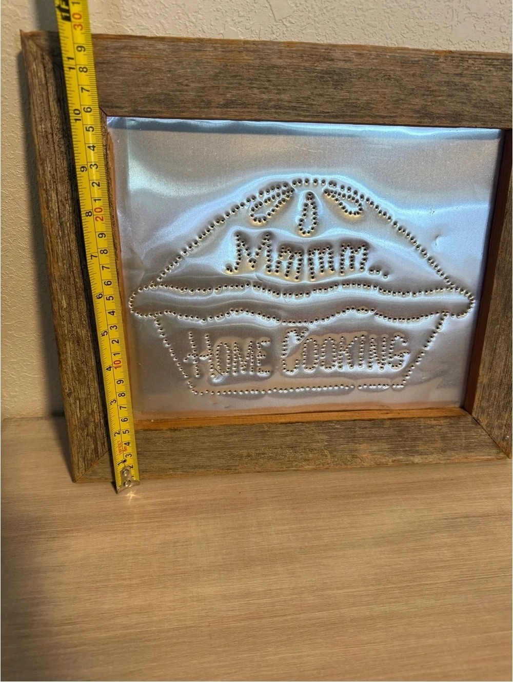 Rustic Home Cooking Pie Tin Punch Kitchen Wall Art